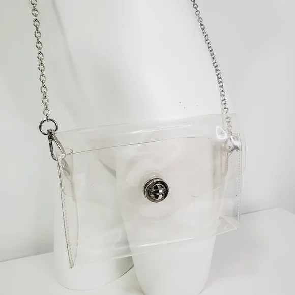 Transparent Chain Shoulder Bag - Picture 4 of 9